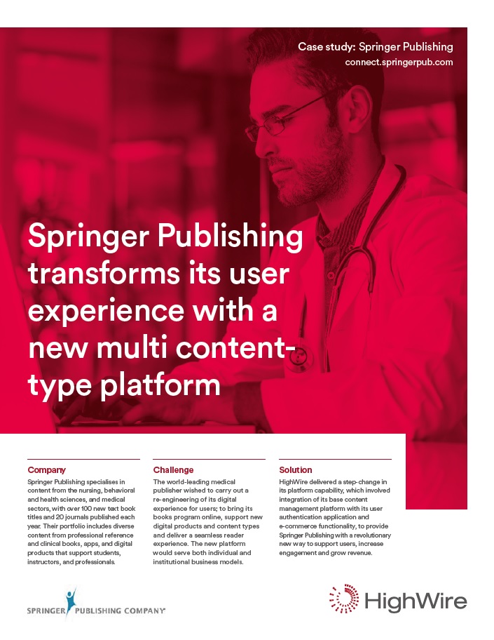 Springer Publishing case study