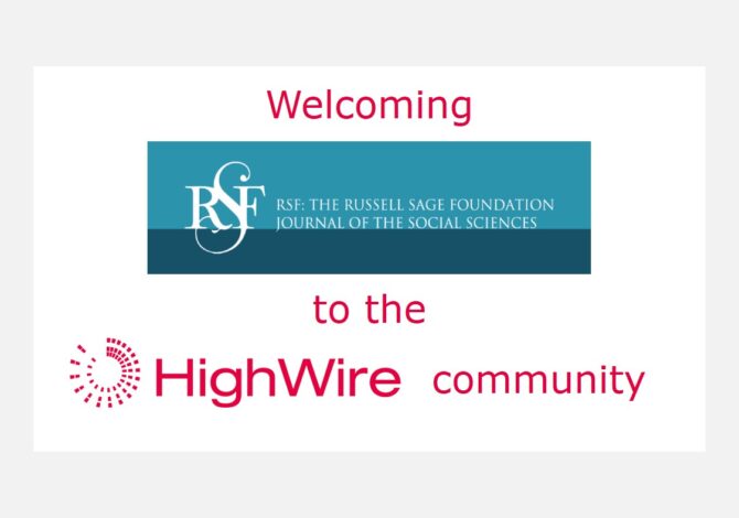 The Russell Sage Foundation picks HighWire’s hosting platform