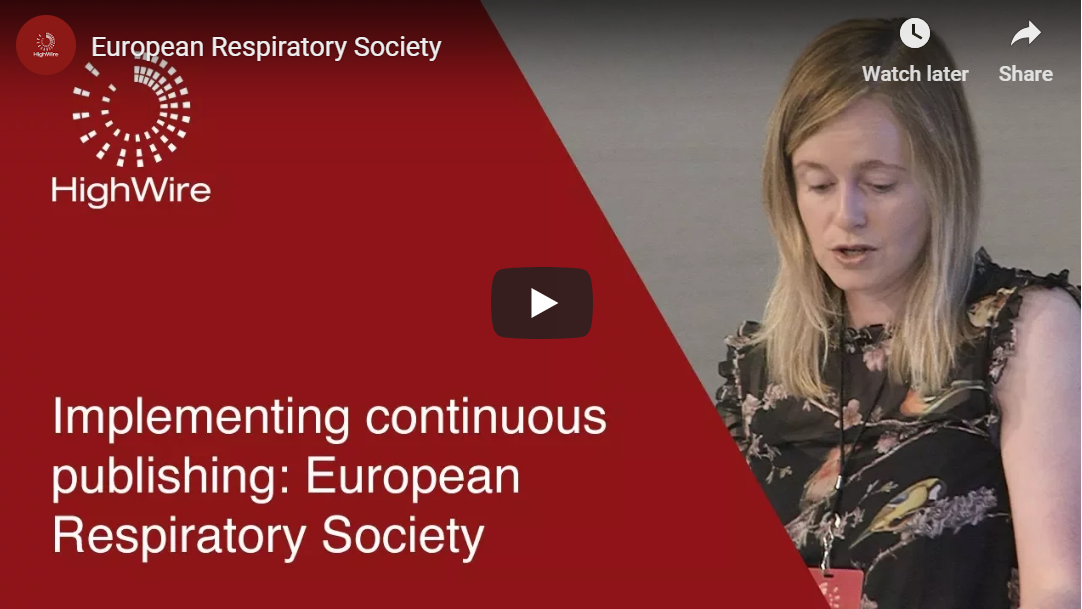 European Respiratory Society Highwire Press