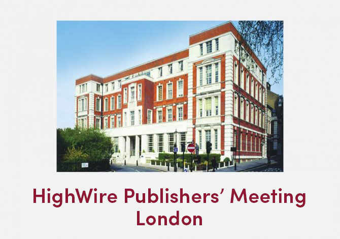 HighWire Publishers’ Meeting – A taste of the day
