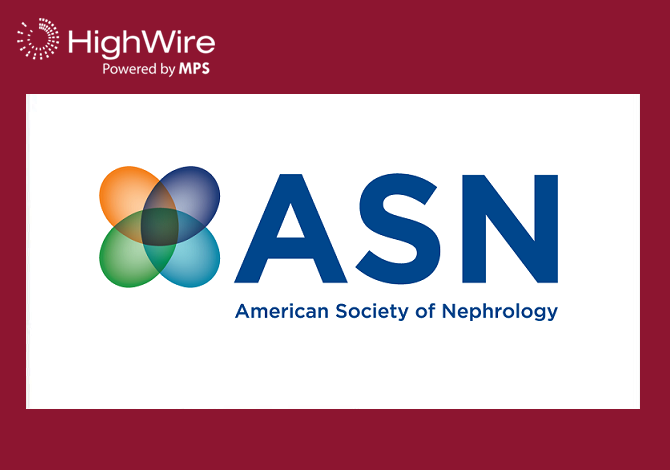 American Society of Nephrology Renews Journal Hosting on HighWire’s JCore Platform