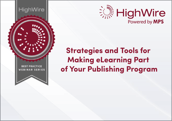 E-Learning Strategies for Publishers