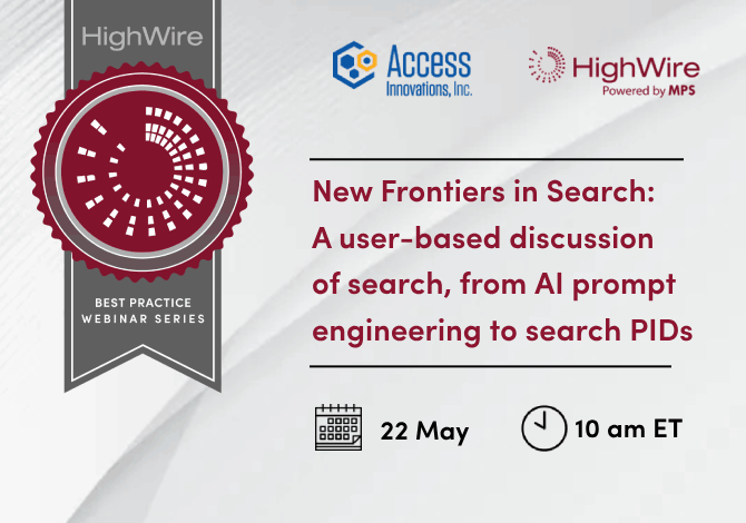 HighWire's Webinar on Search and Prompt Engineering
