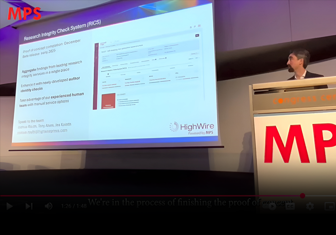 Safeguarding Research Integrity with RIC – Highwire & MPS Labs at STM AI Innovation Day