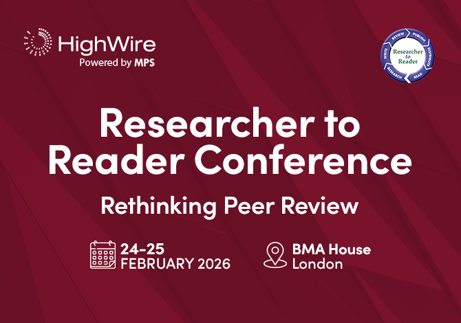 HighWire Panel on Independent Peer Review at Researcher to Reader Conference 2026